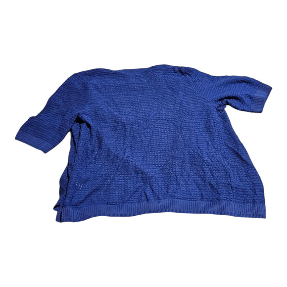 Apt. 9 Small Blue Short Sleeve Knit Open Cardigan - Picture 6 of 9